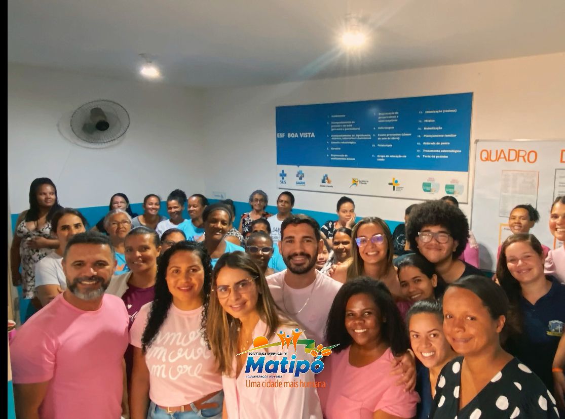 A Secretaria Municipal de Saúde realizou nesta quarta-feira (30) no ESF Boa Vista 1, palestra com a Nutricionista Giselle Muratori no encerramento do mês de prevenção ao câncer de mam, outubro rosa.